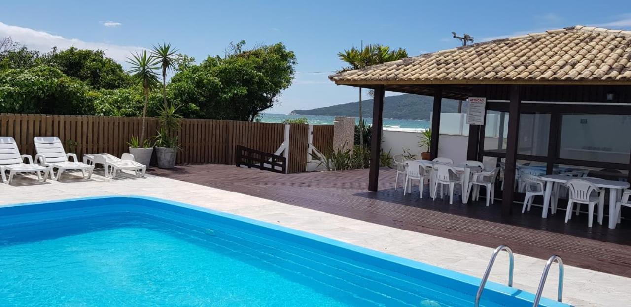 Apartamento Ilha Dos Patos Ingleses Na Beira Do Mar Florianopolis Bagian luar foto