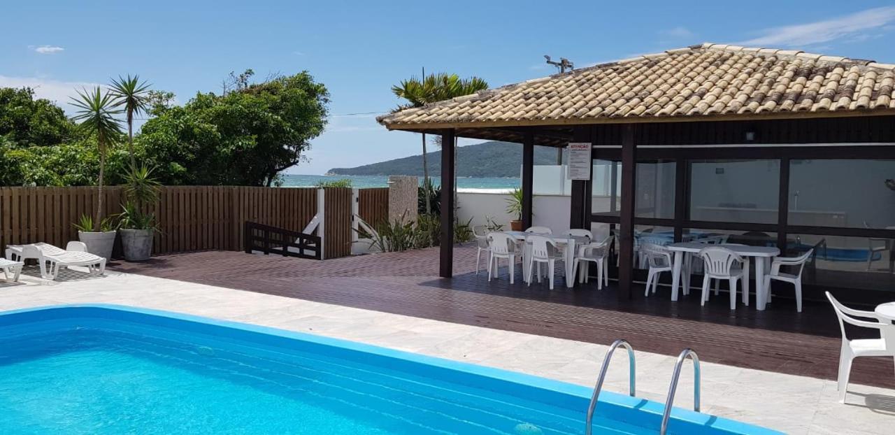 Apartamento Ilha Dos Patos Ingleses Na Beira Do Mar Florianopolis Bagian luar foto